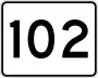 Route 102 marker