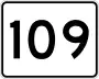 Route 109 marker