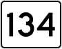 Route 134 marker