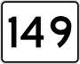 Route 149 marker