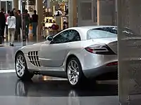 A McLaren SLR near the museum shop, 2008