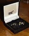 Montblanc Meisterstück cufflinks gold and onyx