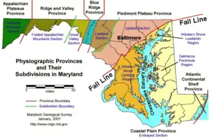 Image 30Physical regions of Maryland (from Maryland)