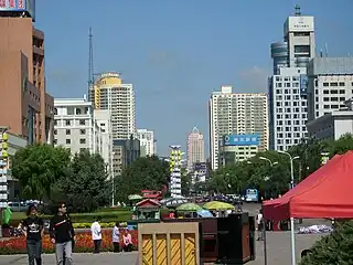 The main street of the city