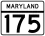 Maryland Route 175 marker