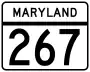 Maryland Route 267 marker