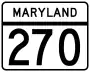 Maryland Route 270 marker