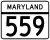 Maryland Route 559 marker