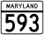 Maryland Route 593 marker