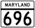 Maryland Route 696 marker