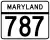 Maryland Route 787 marker