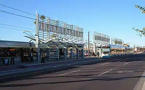 Valley Metro Rail   Station in Alhambra.