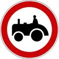 II-11Forbidden for agricultural vehicles