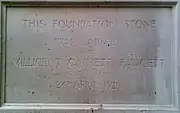 Foundation stone, Millicent Fawcett Hall, Westminster