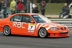 Rob Collard in a Team RAC BTC-T MG ZS.