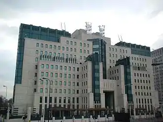 The opposite side of the building, seen from Vauxhall Cross