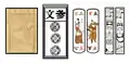 Various types of Money-suited playing cards