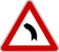 Curve to left