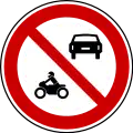 II-19Forbidden for all motor vehicles