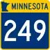 Trunk Highway 249 marker