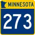 Trunk Highway 273 marker