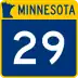 Trunk Highway 29 marker