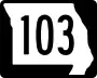 Route 103 marker