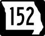 Route 152 marker