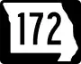 Route 172 marker