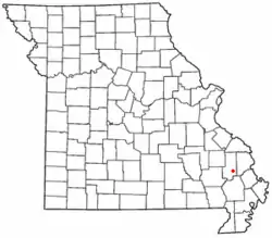 Location of Leopold, Missouri