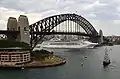 Sea Princess passing underneath the Sydney Harbour Bridge, 2013.