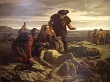 Finding of Charles the Bold's corpse, after the battle (Charles Houry, 1862).