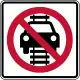 Do not drive on tracks