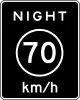 R2-3P: Night speed limit (metric)