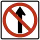 R3-27: Movement prohibition, no straight through