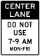 R3-9f: Reversible lane control (post-mounted)