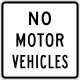 No motorized vehicles