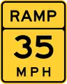 Ramp speed advisory