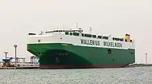 MV Torrens arriving at Fremantle, Australia, in June 2015