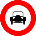 No cars or motorcycles with side-car