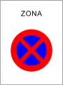 No stopping zone