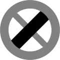 End of no stopping or parking prohibition