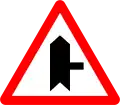 Junction with a road that does not have priority