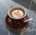 Macchiato as served at Venice Grind in Mar Vista, California