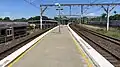 Westbound view from the island platform