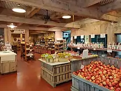 Farmers' market interior