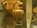 Macmillan aryballos on display in the British Museum