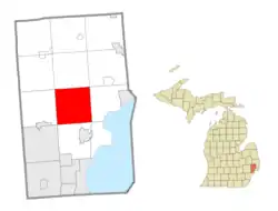 Location within Macomb County