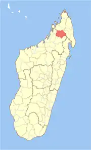 Location in Madagascar