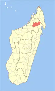 Location in Madagascar